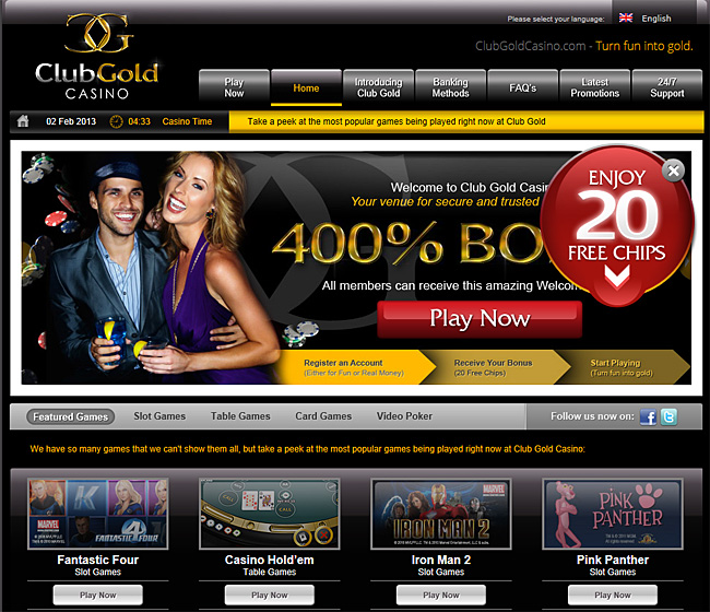 Club Gold Casino Home