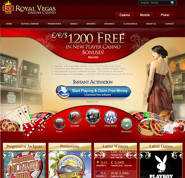 Royal Vegas Casino Home